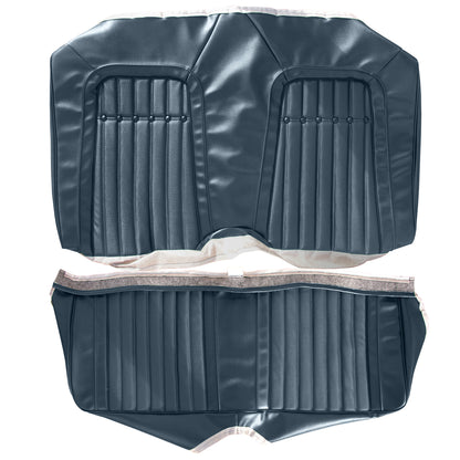 69 CAMARO "DELUXE" FIXED CONV. REAR UPHOLSTERY - BLUE