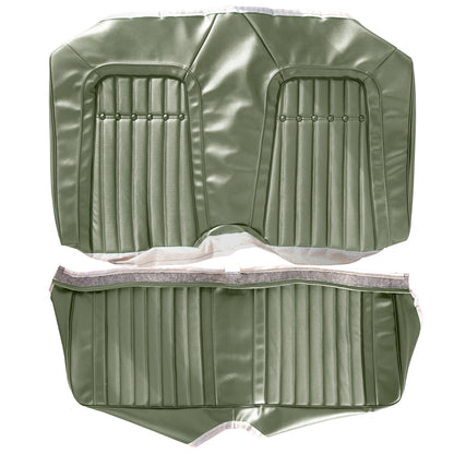 69 CAMARO "DELUXE" FIXED CONV. REAR UPHOLSTERY - LIGHT GREEN