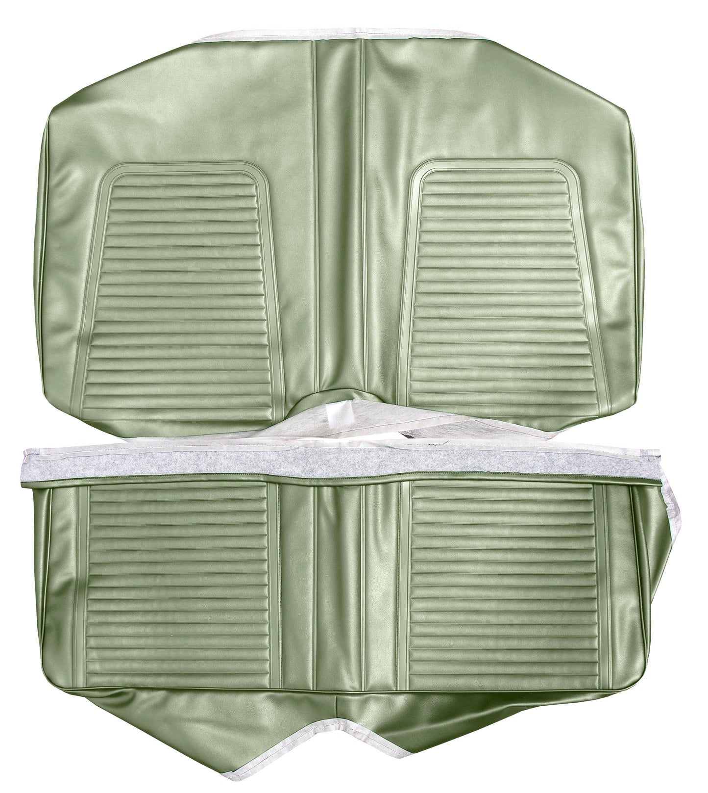 69 CAMARO "STANDARD" FIXED CONV. REAR UPHOLSTERY - LIGHT GREEN