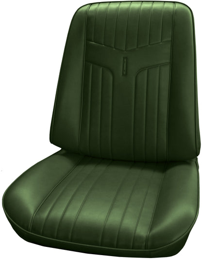69 GTO/LEMANS BUCKET SEAT UPHOLSTERY - GREEN