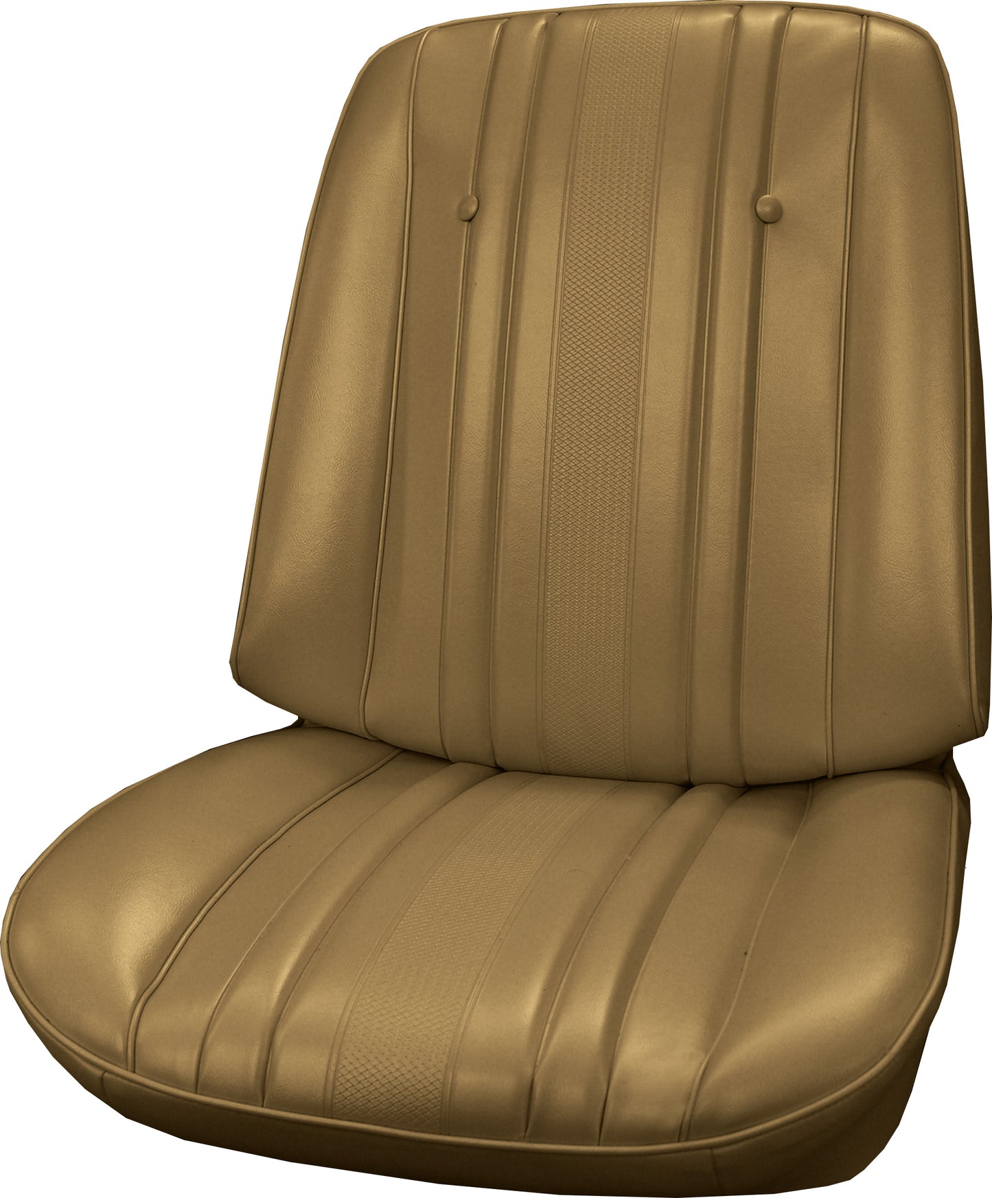 69 EL CAMINO BUCKET SEAT UPHOLSTERY - SRM SADDLE