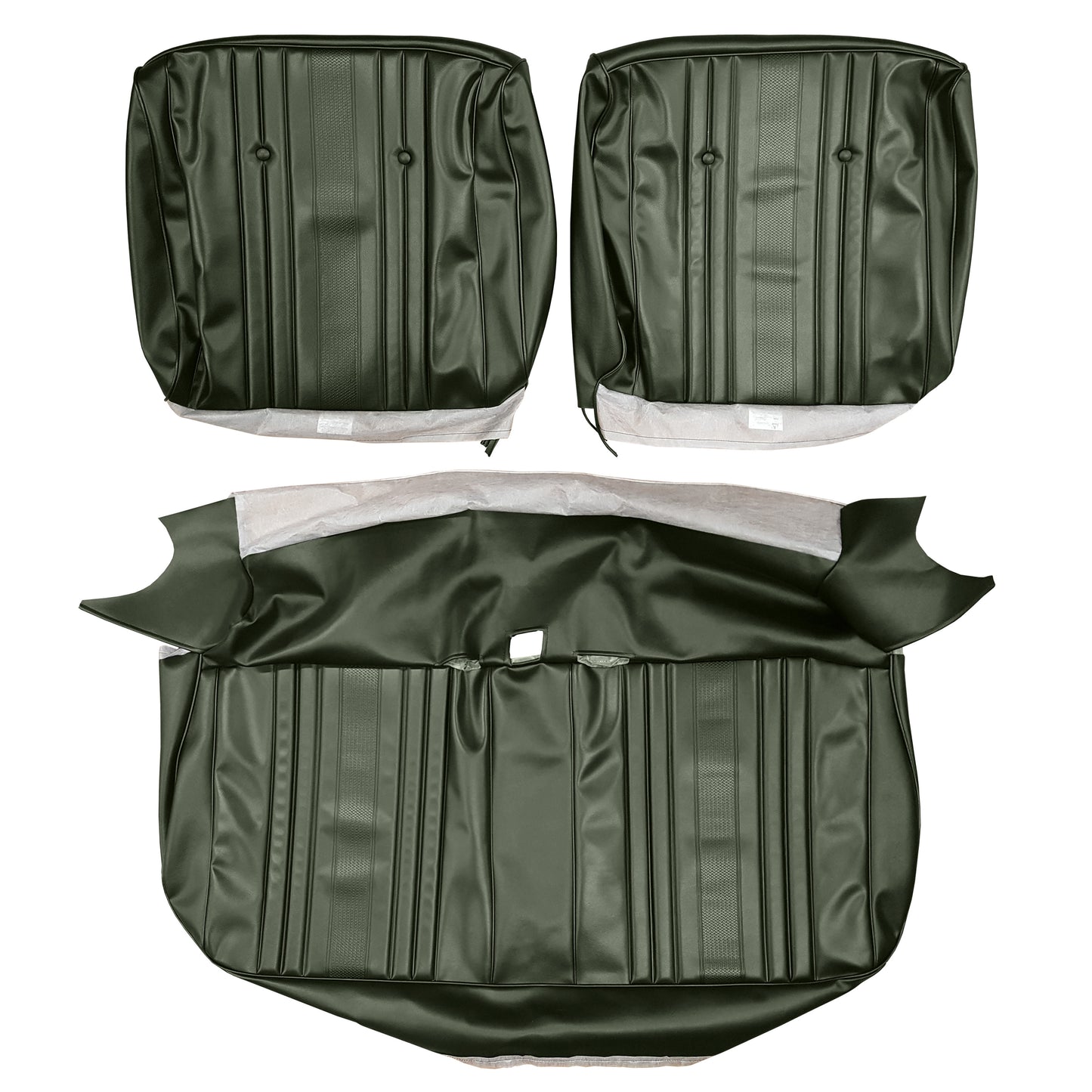 69 CHEVELLE/MALIBU SPLIT BENCH UPHOLSTERY -  DARK GREEN