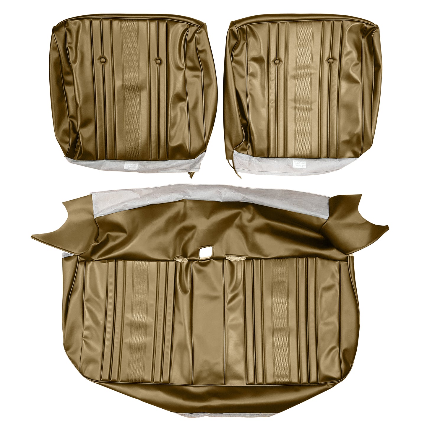 69 EL CAMINO SPLIT BENCH UPHOLSTERY - SRM SADDLE