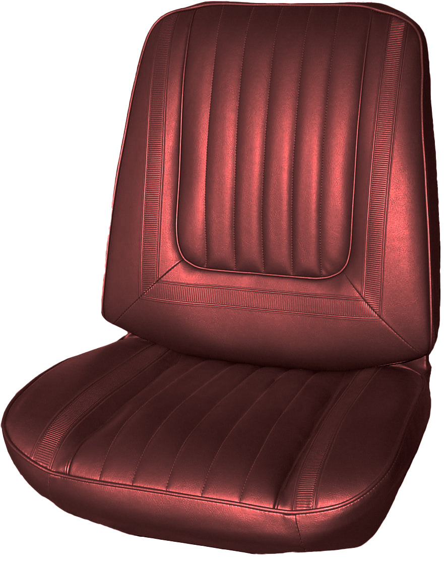 69 SKYLARK/GS 350/400 BUCKET SEAT UPHOLSTERY - RED