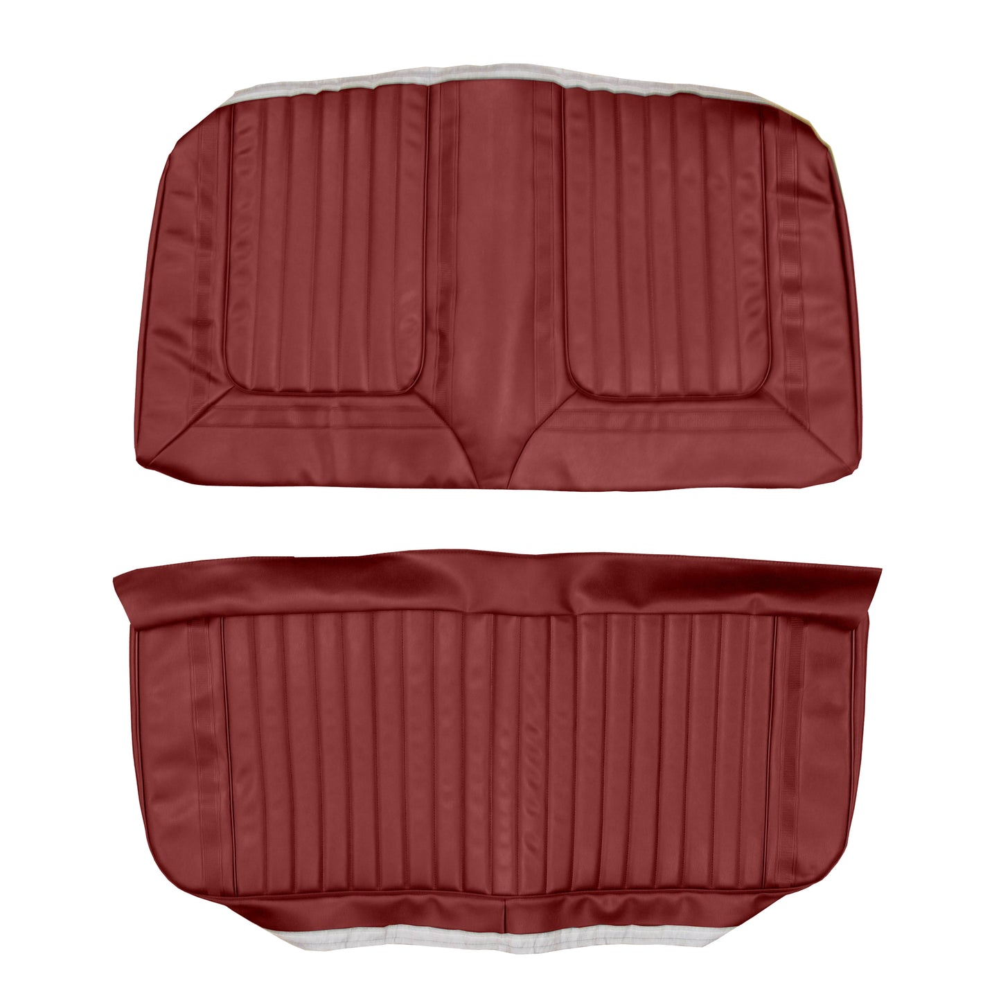69 SKYLARK/GS 400 CONVERTIBLE REAR UPHOLSTERY - RED