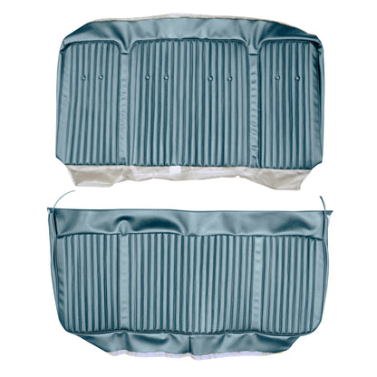 69 CUTLASS SUPREME HOLIDAY COUPE REAR UPHOLSTERY - BLUE
