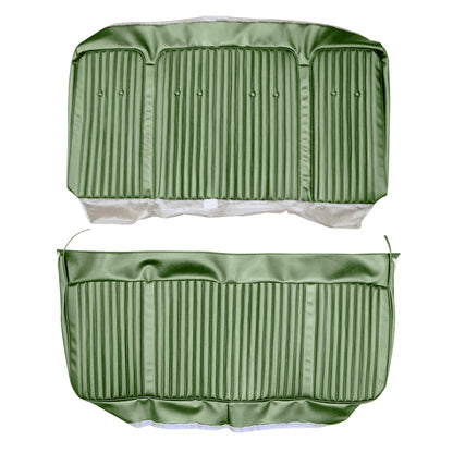 69 CUTLASS SUPREME HOLIDAY COUPE REAR UPHOLSTERY - GREEN