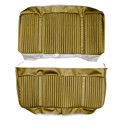 69 CUTLASS SUPREME HOLIDAY COUPE REAR UPHOLSTERY - GOLD