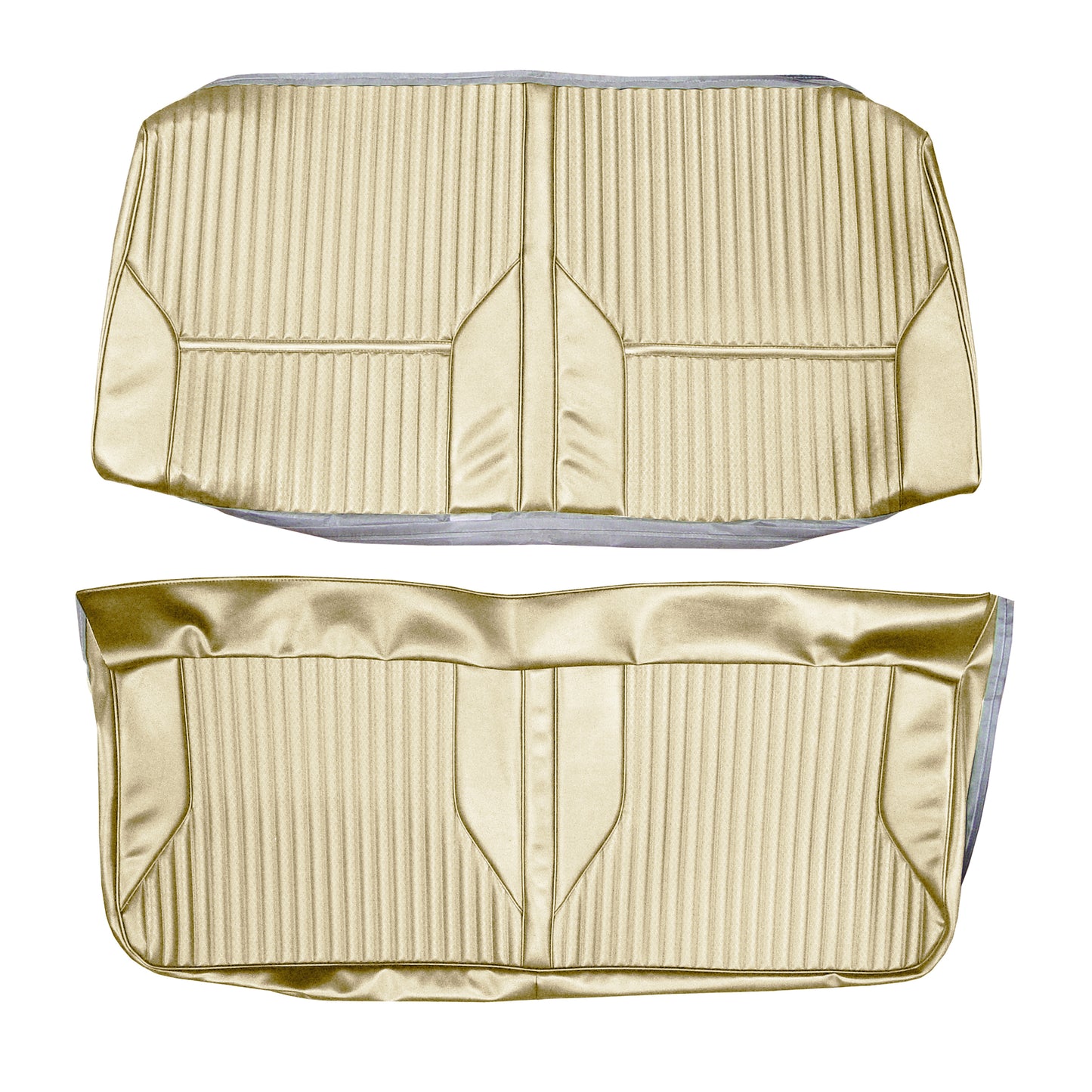 69 CUTLASS 'S'/442 CONVERTIBLE REAR UPHOLSTERY - PARCHMENT