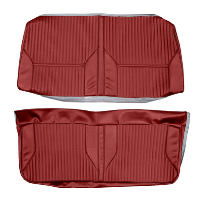69 CUTLASS 'S'/442 CONVERTIBLE REAR UPHOLSTERY - RED