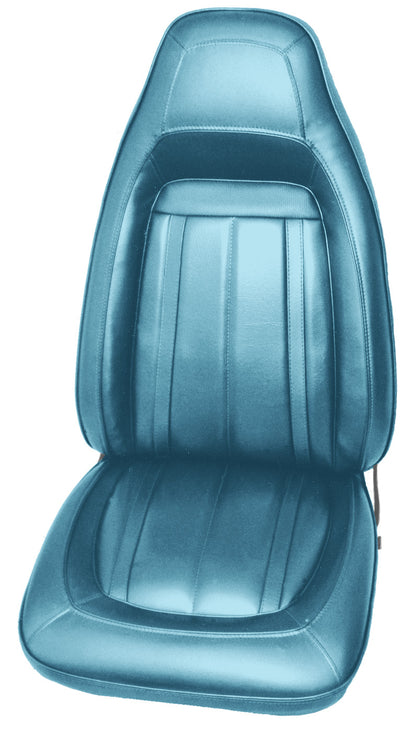 70 BARRACUDA GRAN COUPE BUCKET SEAT UPHOLSTERY - BRIGHT BLUE