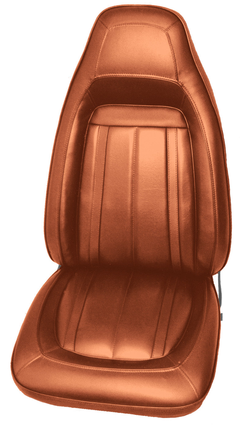 70 BARRACUDA GRAN COUPE BUCKET SEAT UPHOLSTERY - BURNT ORANGE