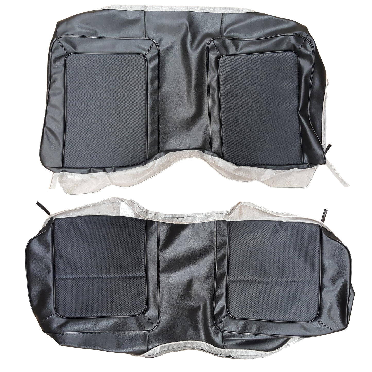 70 'CUDA 'A93'/CHALLENGER 'DEPUTY' COUPE REAR UPHOLSTERY - BLACK