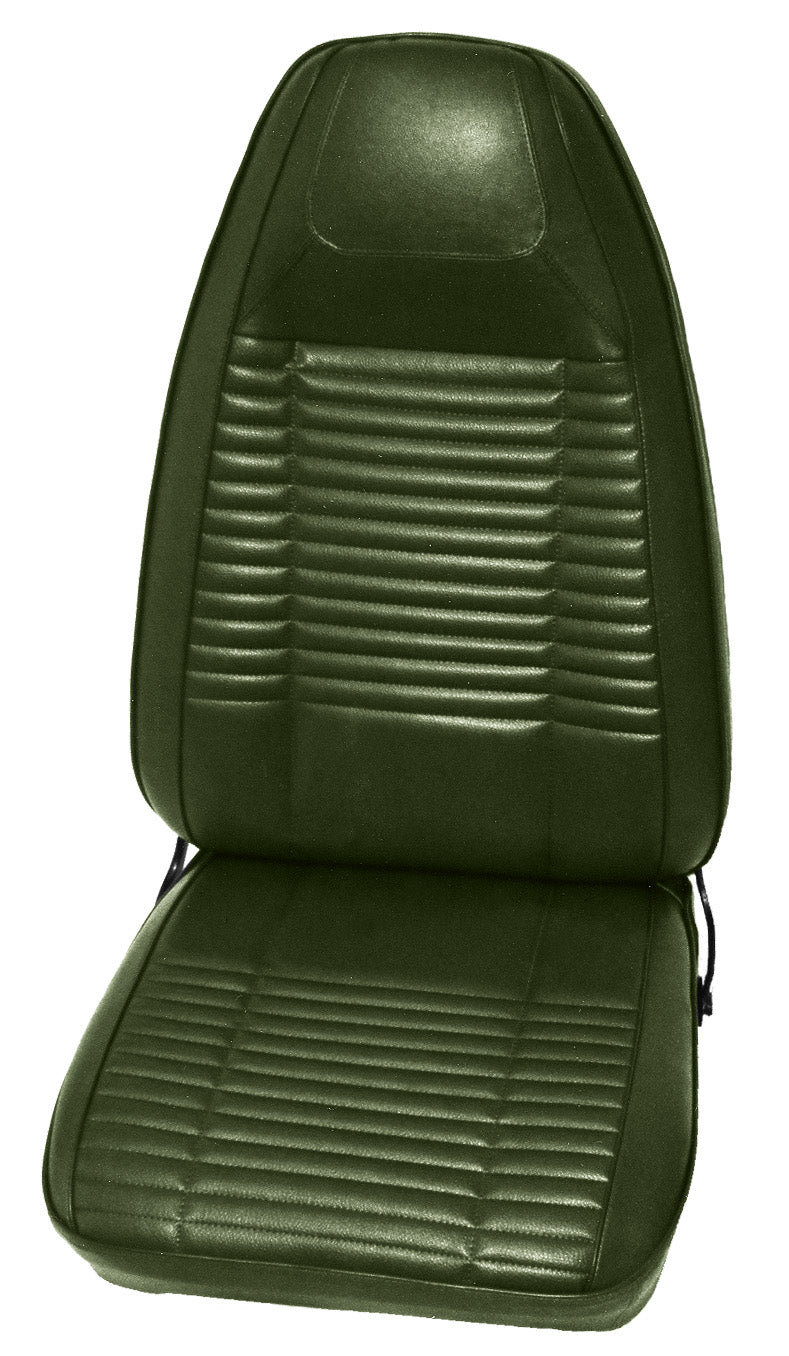 70 CHALLENGER BUCKET SEAT 'COACHMAN' UPHOLSTERY - GREEN