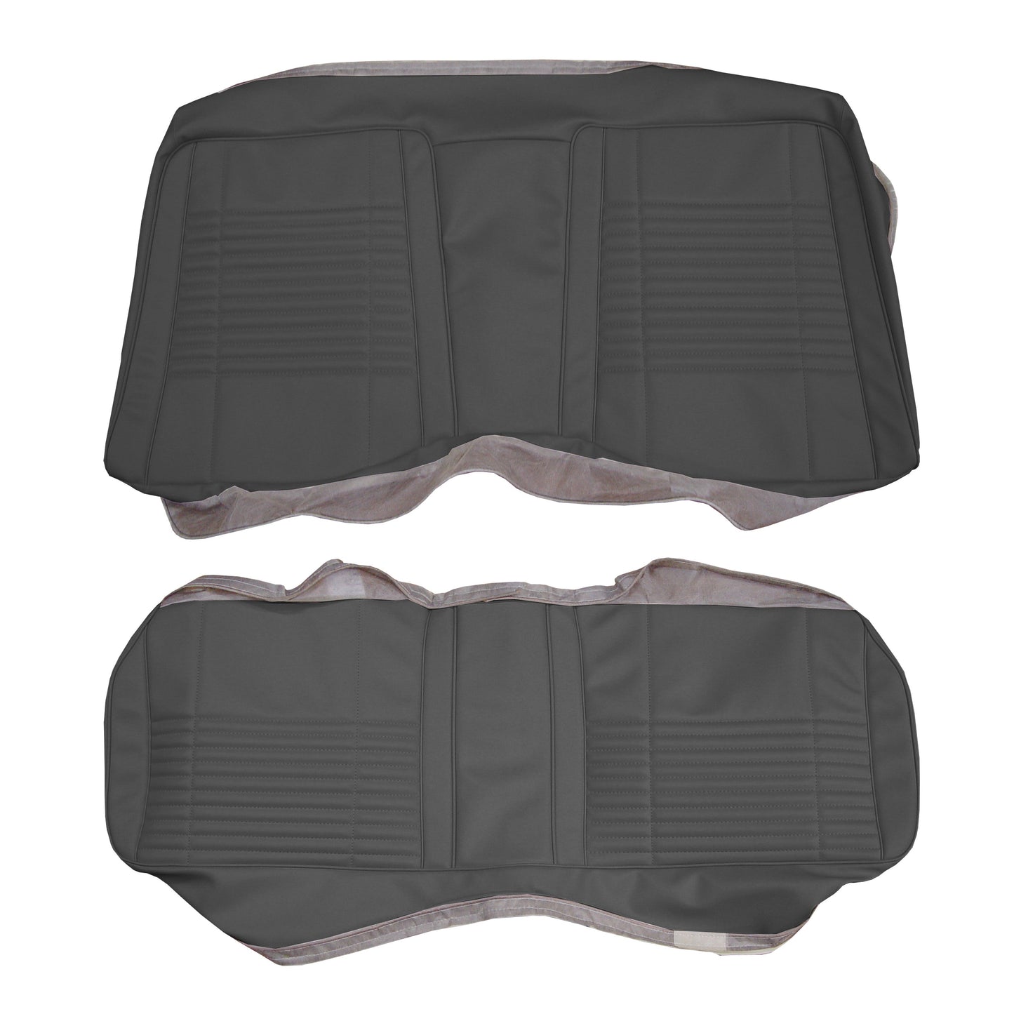 70 CHALLENGER HARDTOP REAR 'COACHMAN' UPHOLSTERY - BLACK