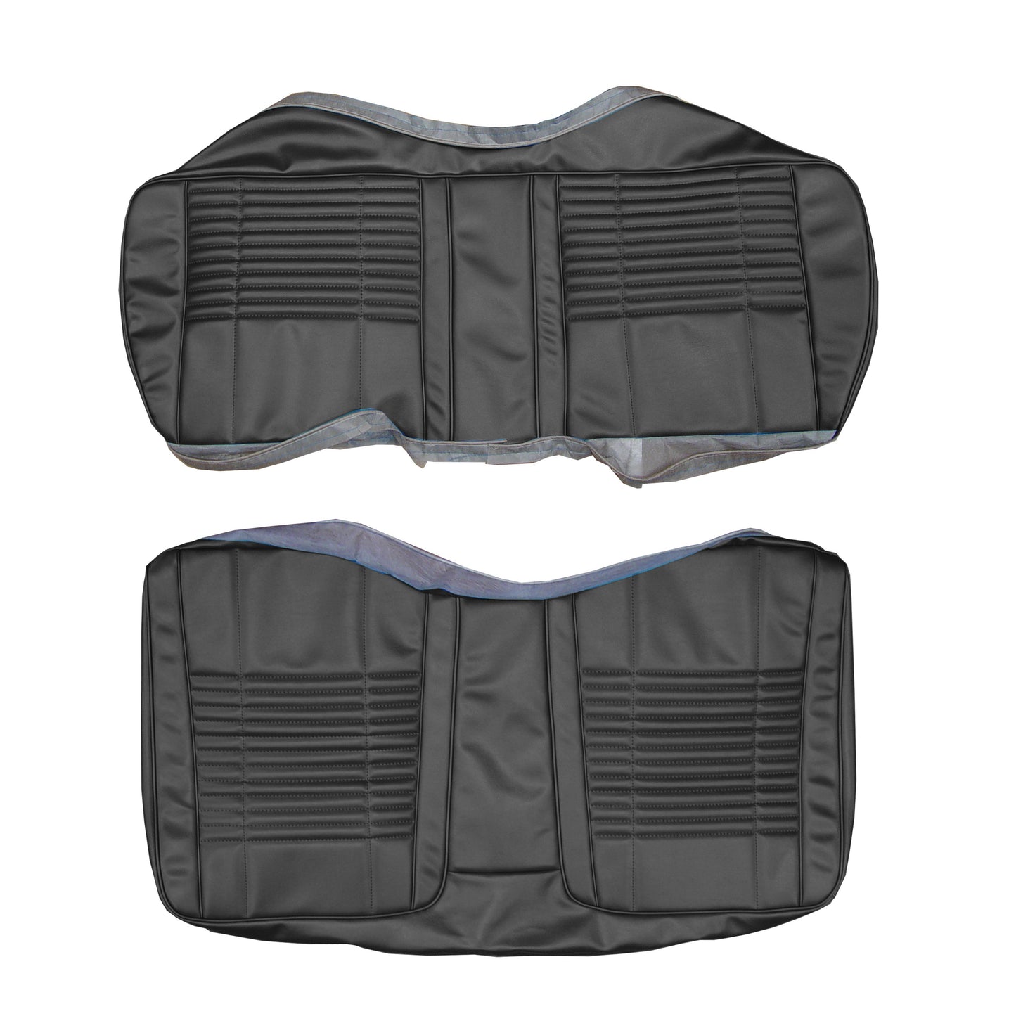 70 CHALLENGER CONV. REAR 'COACHMAN' UPHOLSTERY - BLACK