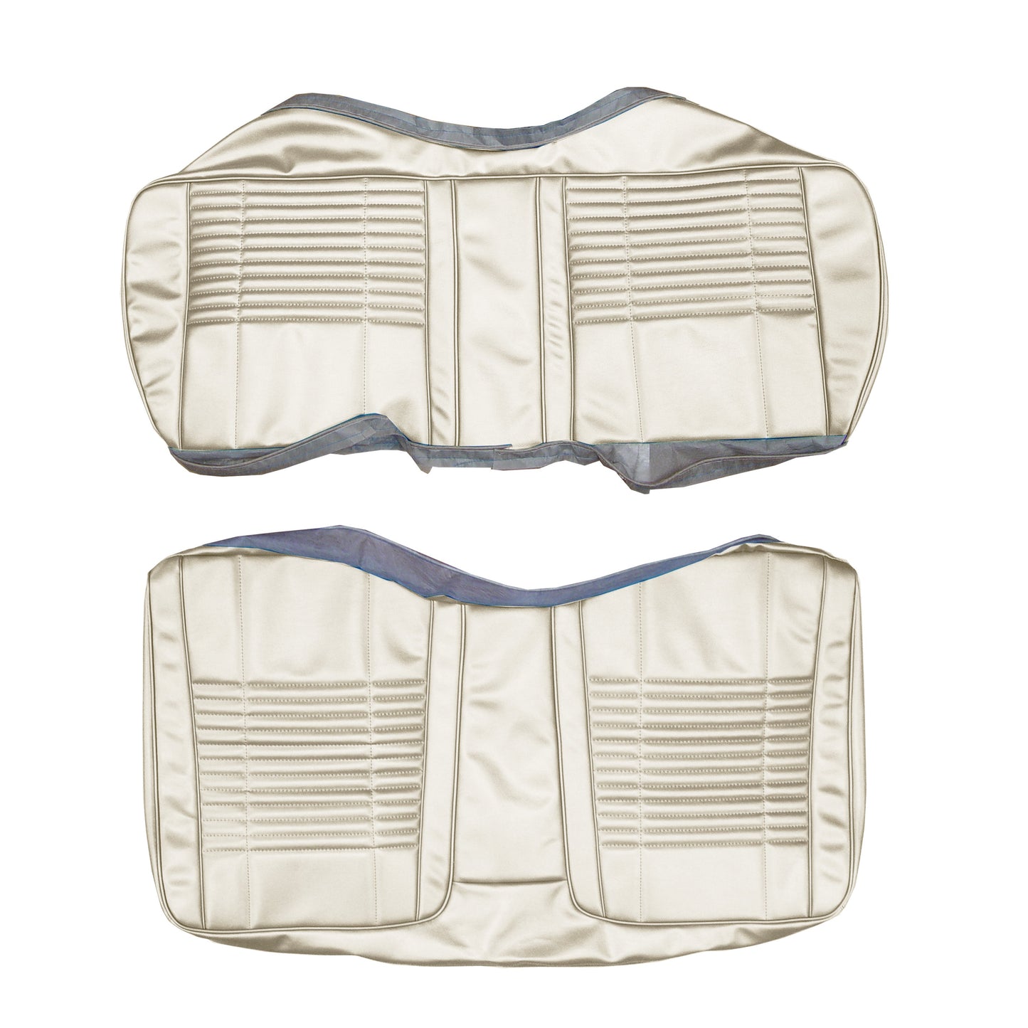 70 CHALLENGER CONV. REAR 'COACHMAN' UPHOLSTERY - WHITE