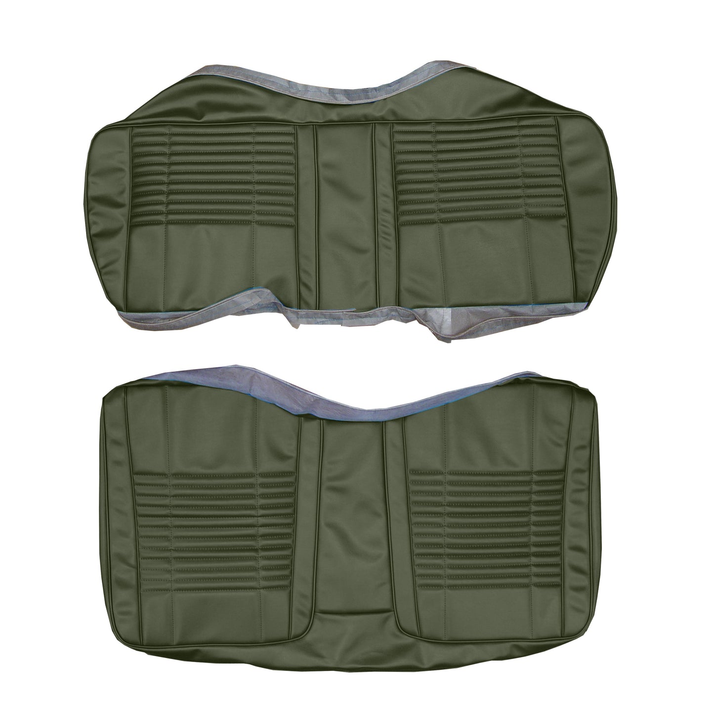 70 CHALLENGER CONV. REAR 'COACHMAN' UPHOLSTERY - GREEN