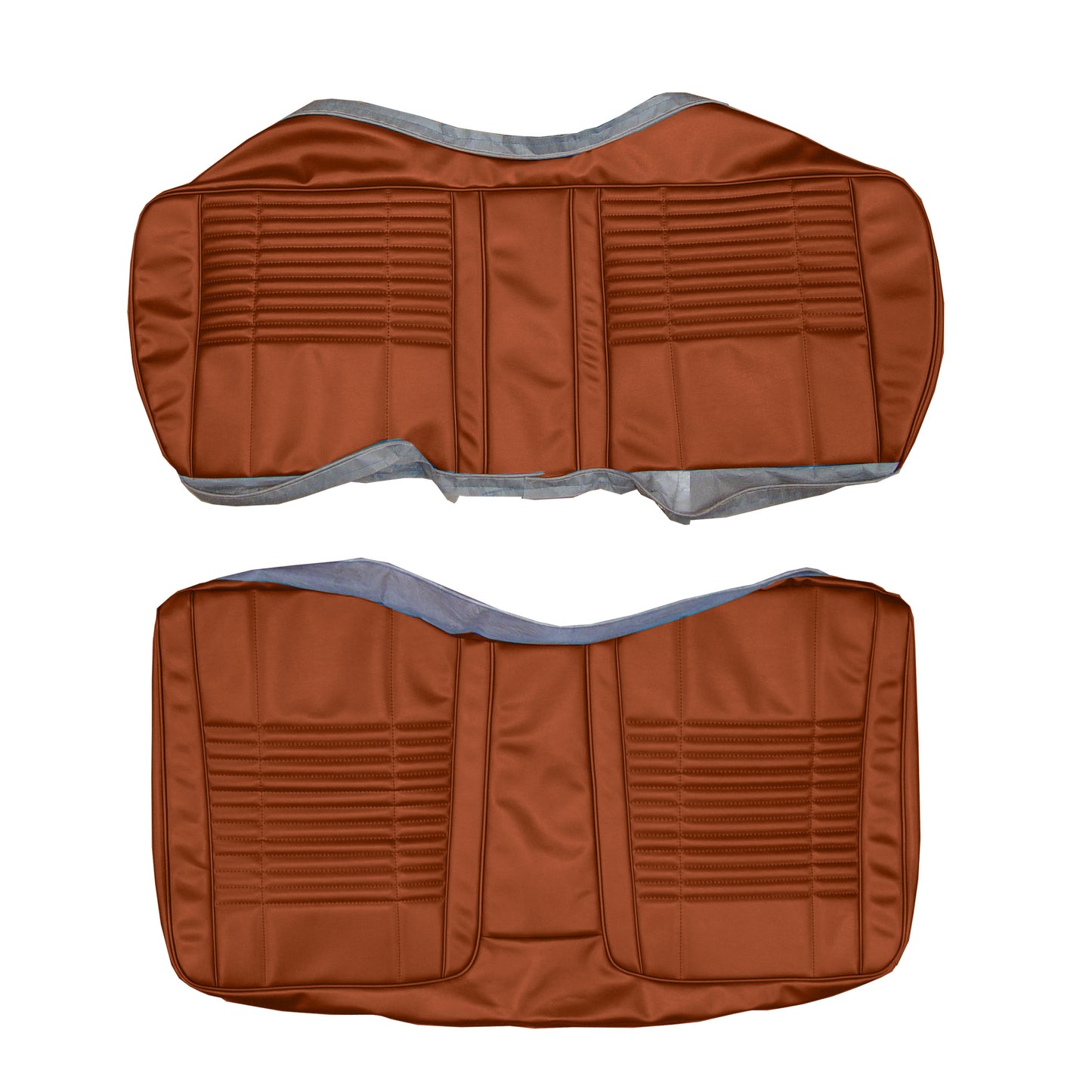 70 CHALLENGER CONV. REAR 'COACHMAN' UPHOLSTERY - BURNT ORANGE