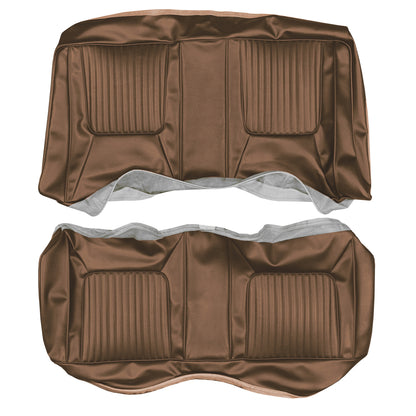 70 CHALLENGER HTP REAR 'LEATHER STYLE' UPHOLSTERY- BROWN