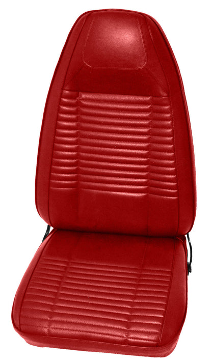 70 CHALLENGER BUCKET SEAT 'REGAL' UPHOLSTERY - RED