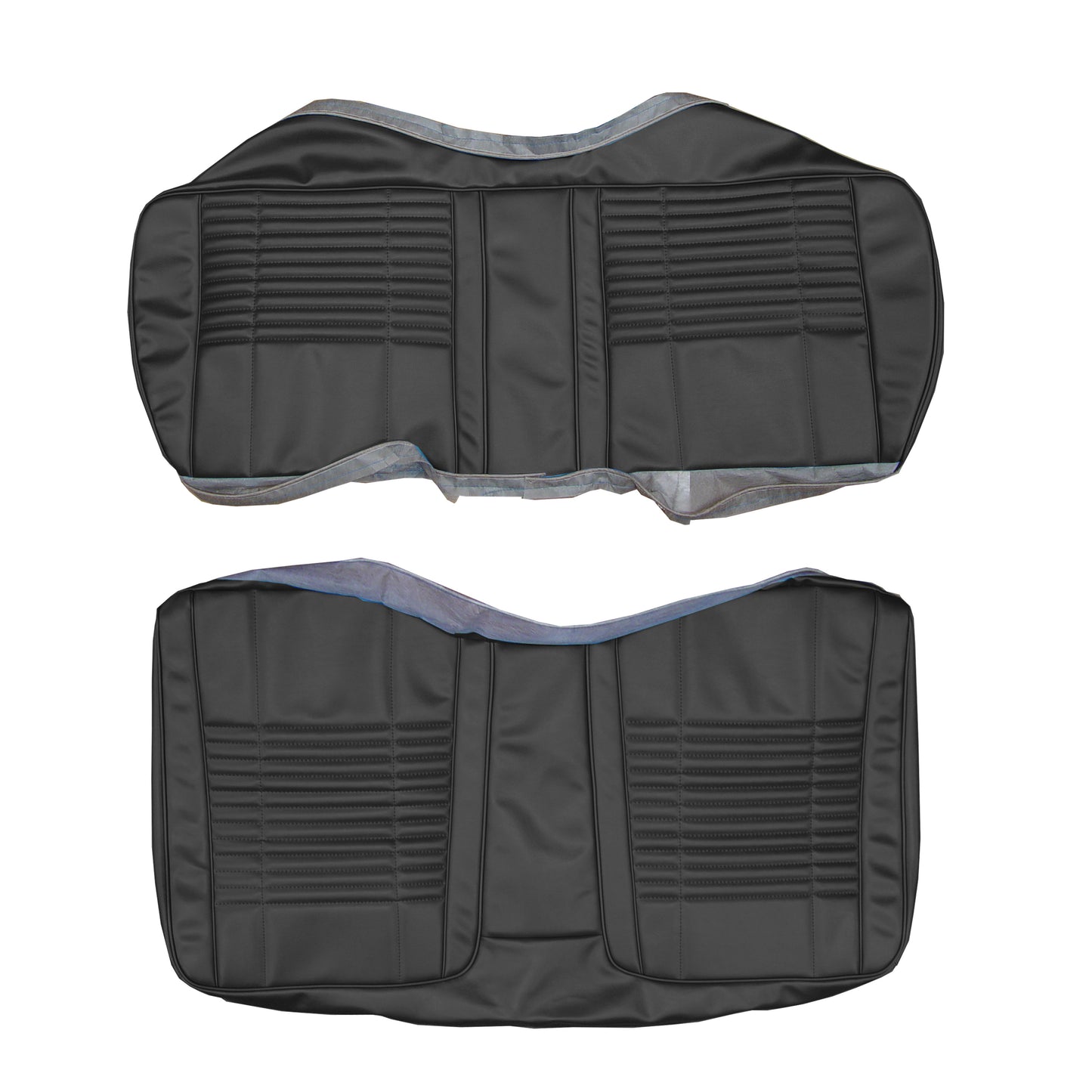 70 CHALLENGER CONV. REAR 'REGAL' UPHOLSTERY - BLACK