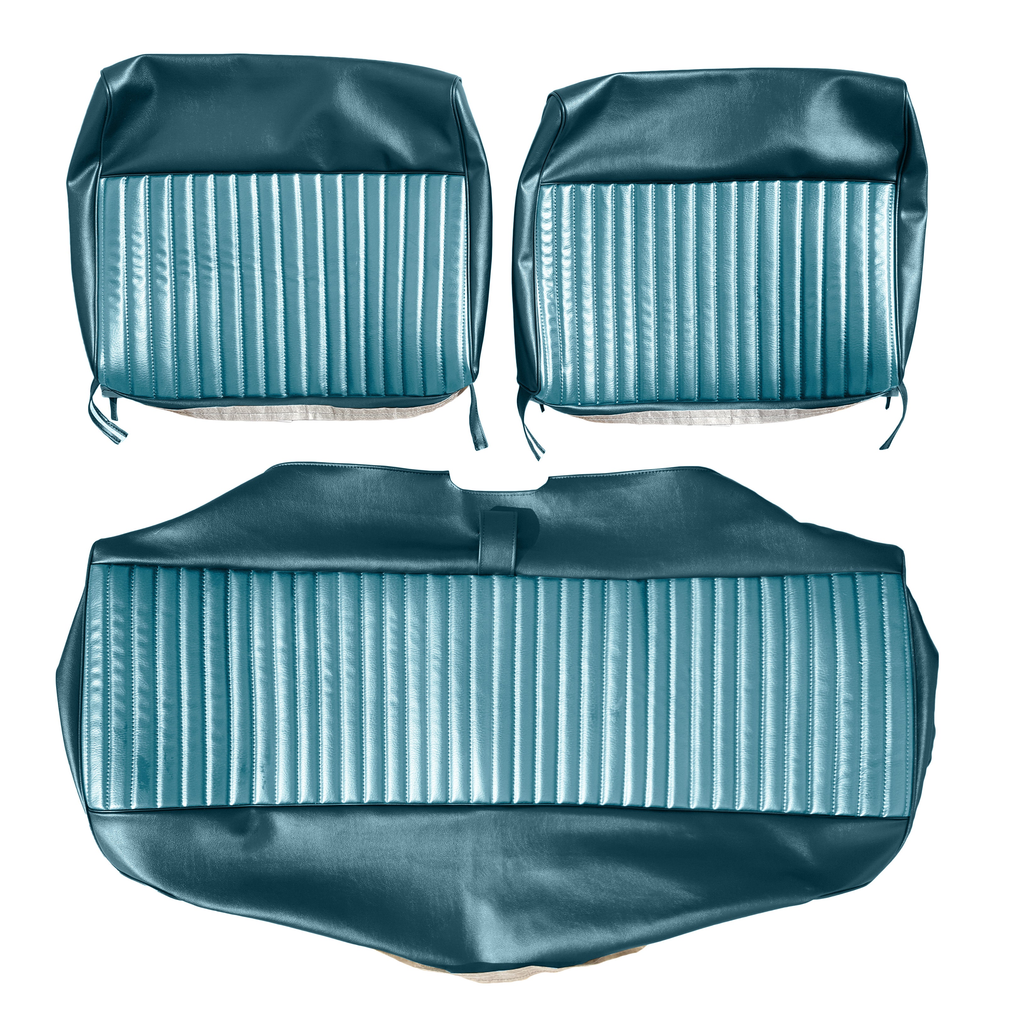70 Dart Swinger Split Bench Uph - Lt Met Blue/Dk Met Blue
