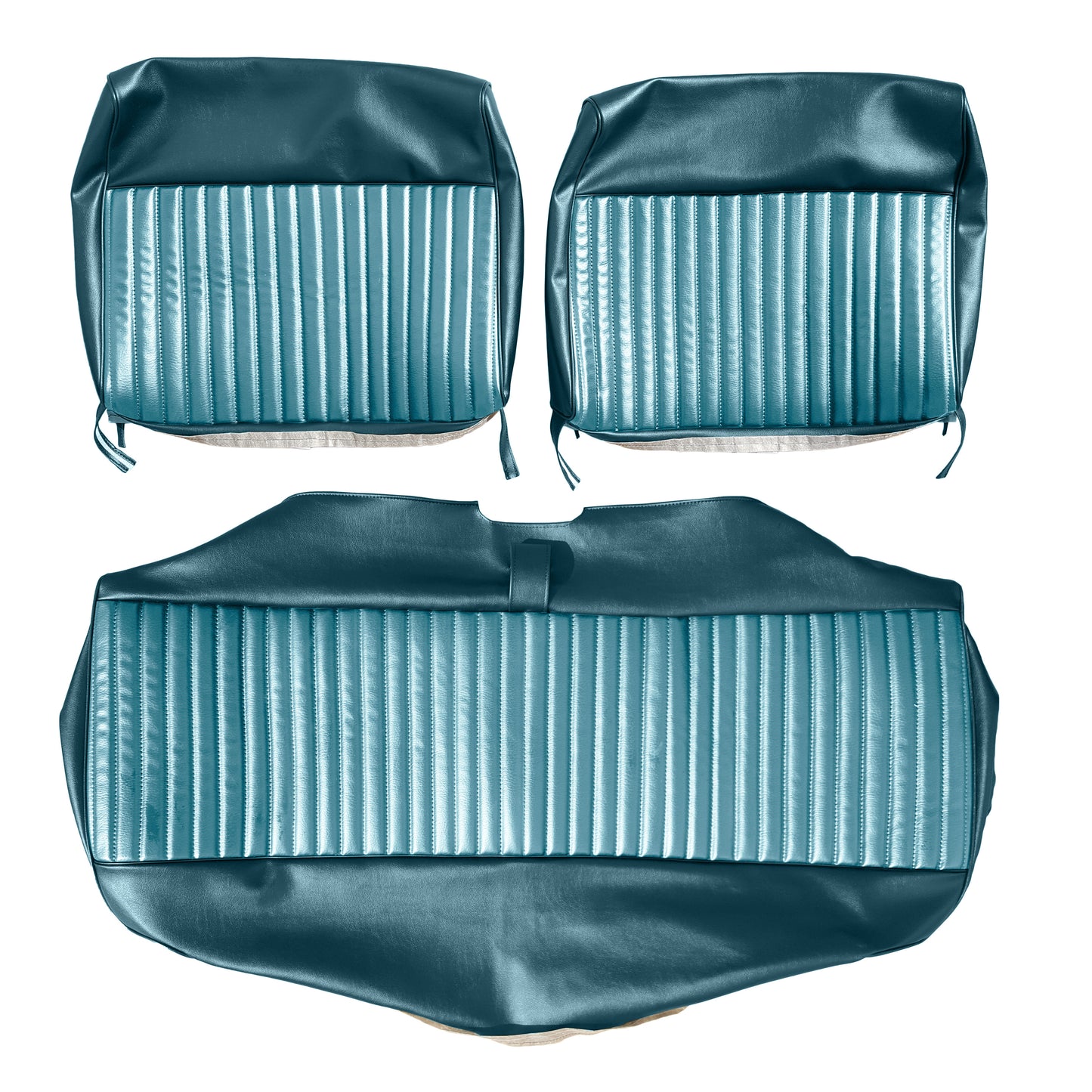 70 DART SWINGER "DELUXE" SPLIT BENCH UPHOLSTERY- LIGHT BLUE/DARK BLUE