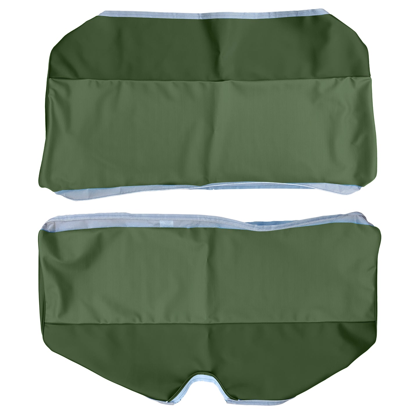 70 DUSTER "STANDARD" REAR UPHOLSTERY - LIGHT GREEN/DARK GREEN