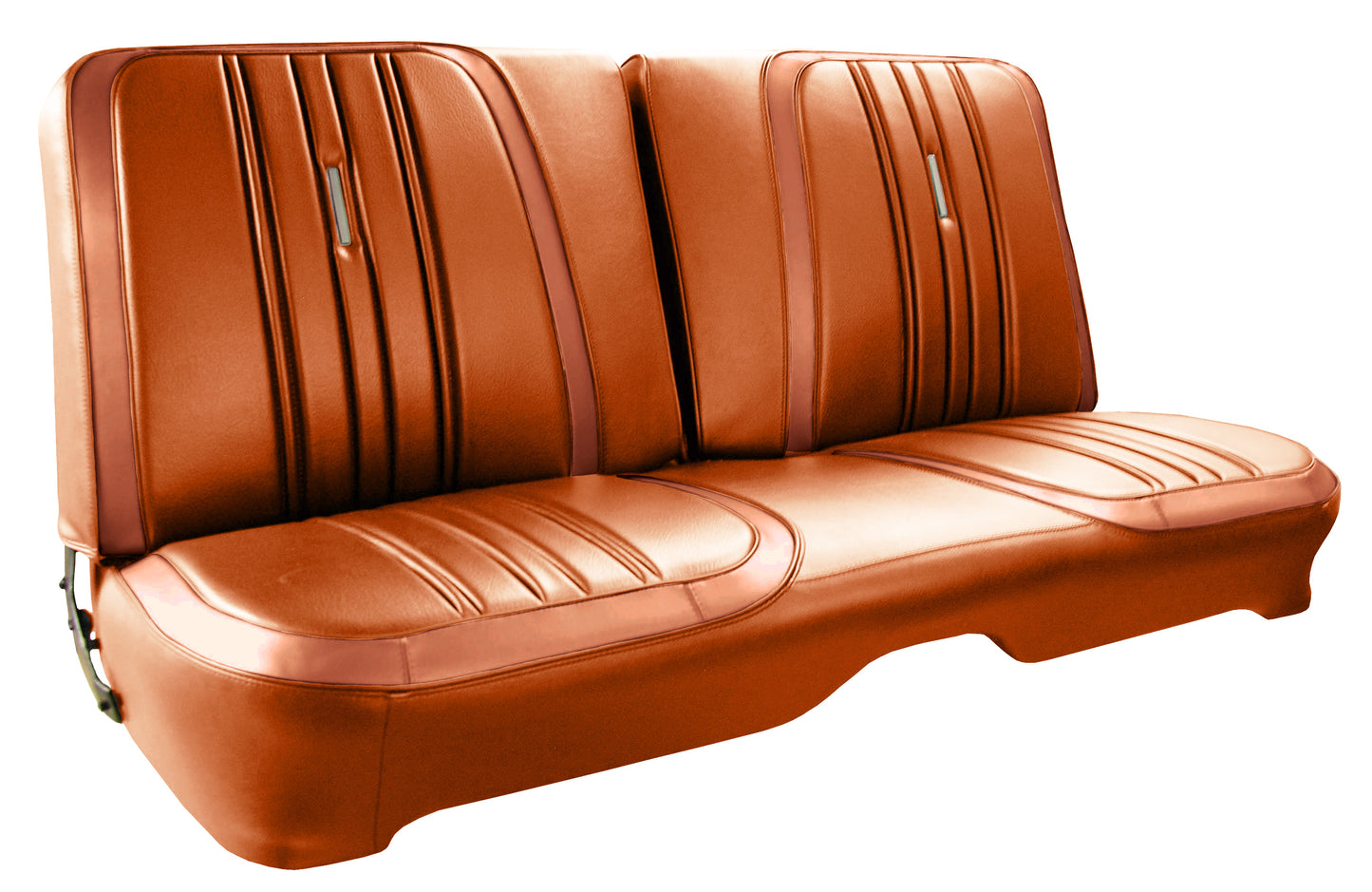 70 SATELLITE/ROADRUNNER "DECOR" SPLIT BENCH UPHOLSTERY - BURNT ORANGE