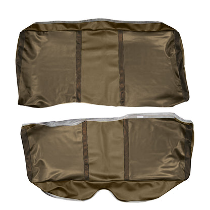 70 BELVEDERE/ROADRUNNER SEDAN REAR UPHOLSTERY - BROWN W/ DARK BROWN ACCENT