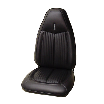 70 DUSTER "CUSTOM" BUCKET SEAT UPHOLSTERY - BLACK