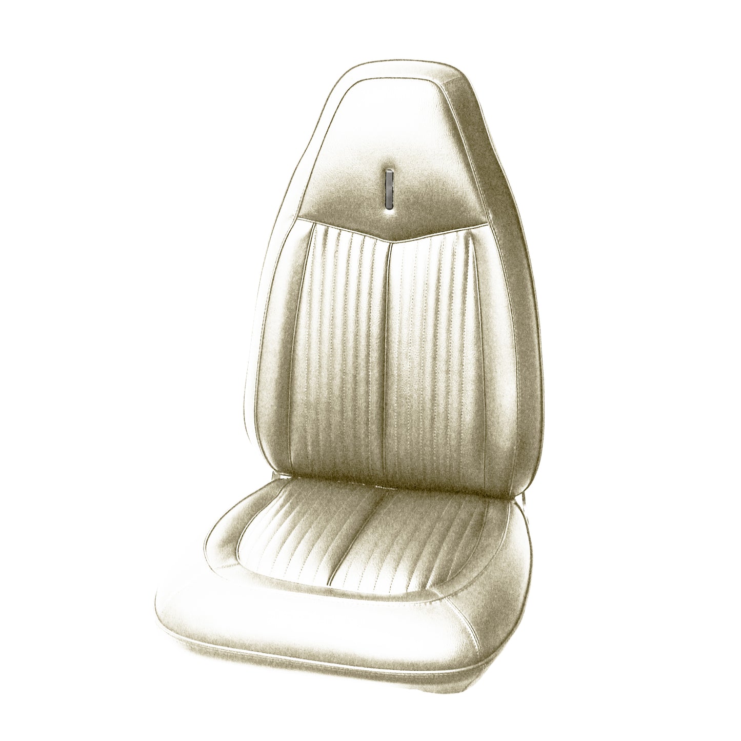 70 DUSTER "CUSTOM" BUCKET SEAT UPHOLSTERY - WHITE