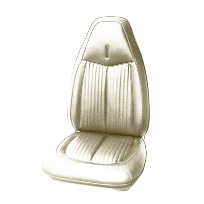 70 DUSTER "CUSTOM" BUCKET SEAT UPHOLSTERY - WHITE