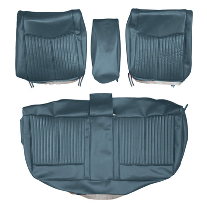 70 DUSTER "CUSTOM" SPLIT BENCH W/ C.A.R. UPHOLSTERY - BLUE
