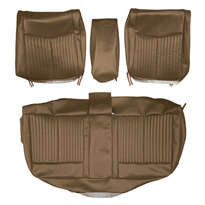 70 DUSTER "CUSTOM" SPLIT BENCH W/ C.A.R. UPHOLSTERY - BROWN