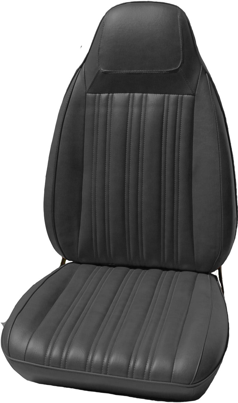 70 CORONET 500/RT/SUPERBEE BUCKET SEAT UPHOLSTERY - BLACK