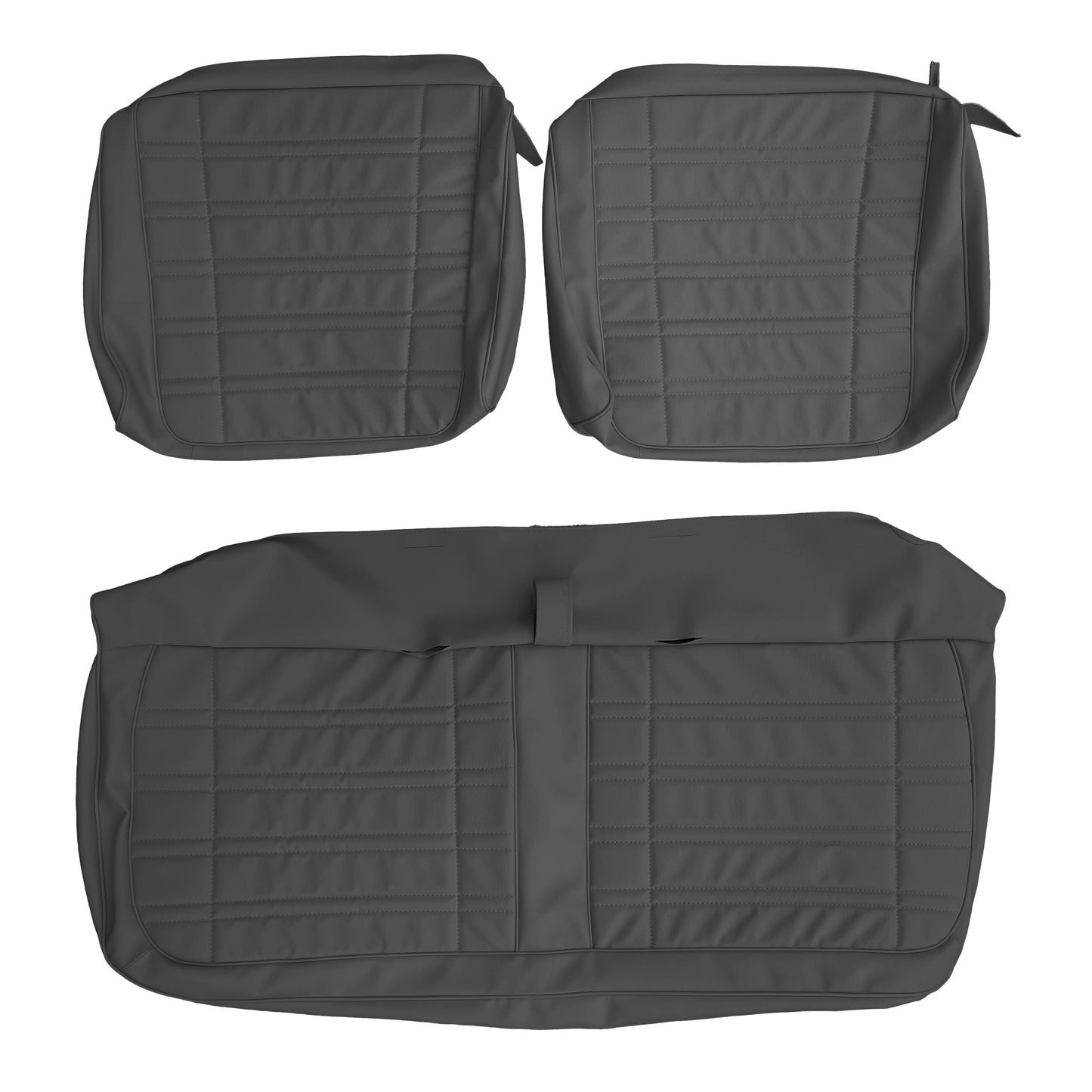 70 CORONET 440/SUPERBEE SPLIT BENCH UPHOLSTERY - BLACK