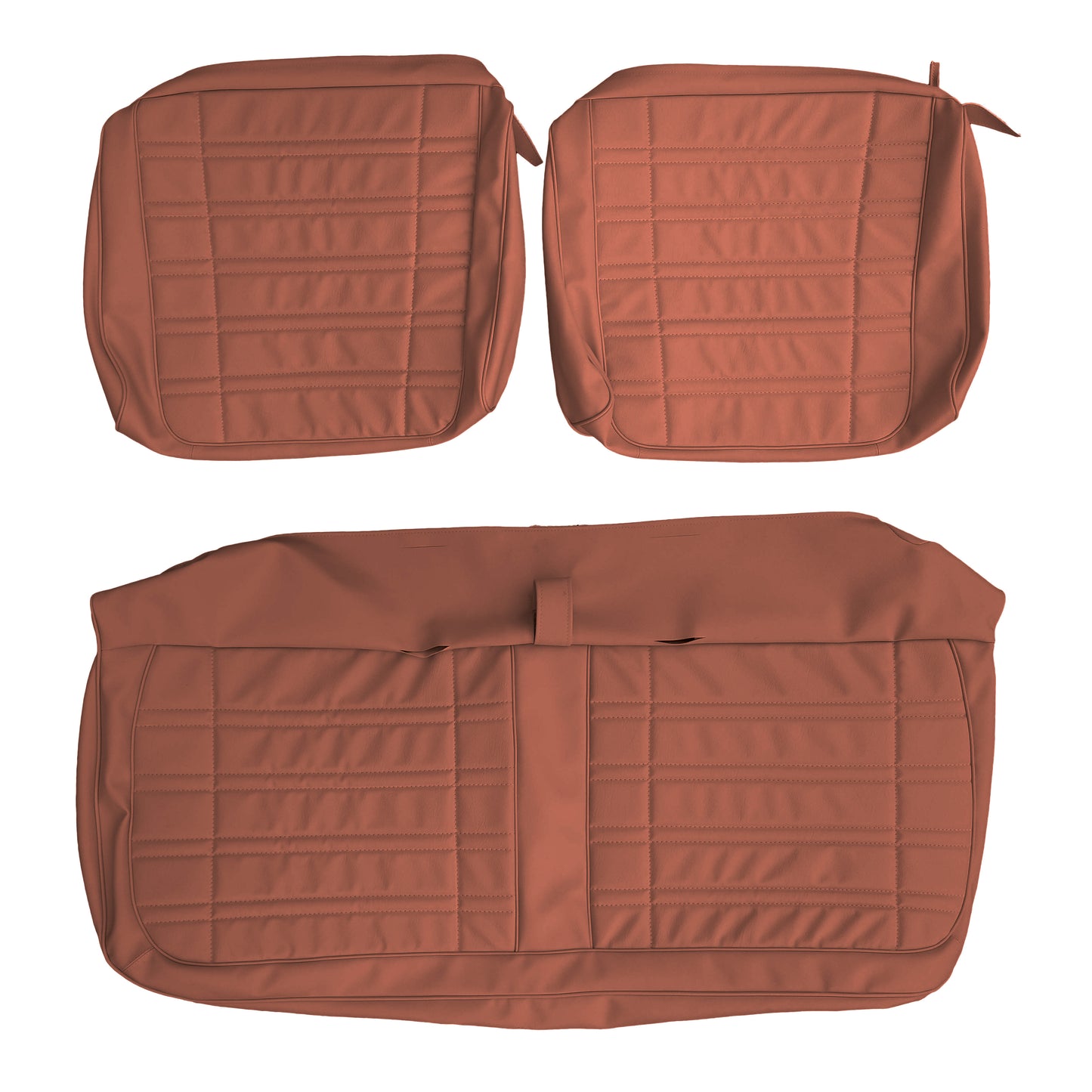 70 CORONET 440/SUPERBEE SPLIT BENCH UPHOLSTERY - BURNT ORANGE