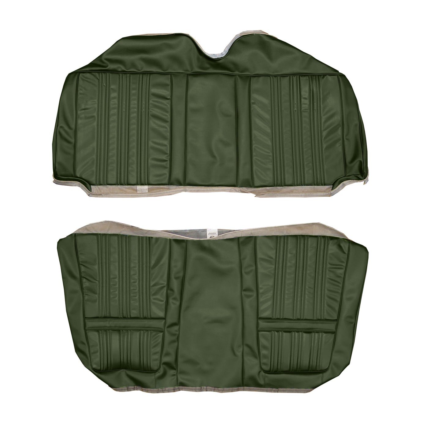 70 CORONET 500/RT/SUPERBEE HTP REAR UPHOLSTERY - GREEN