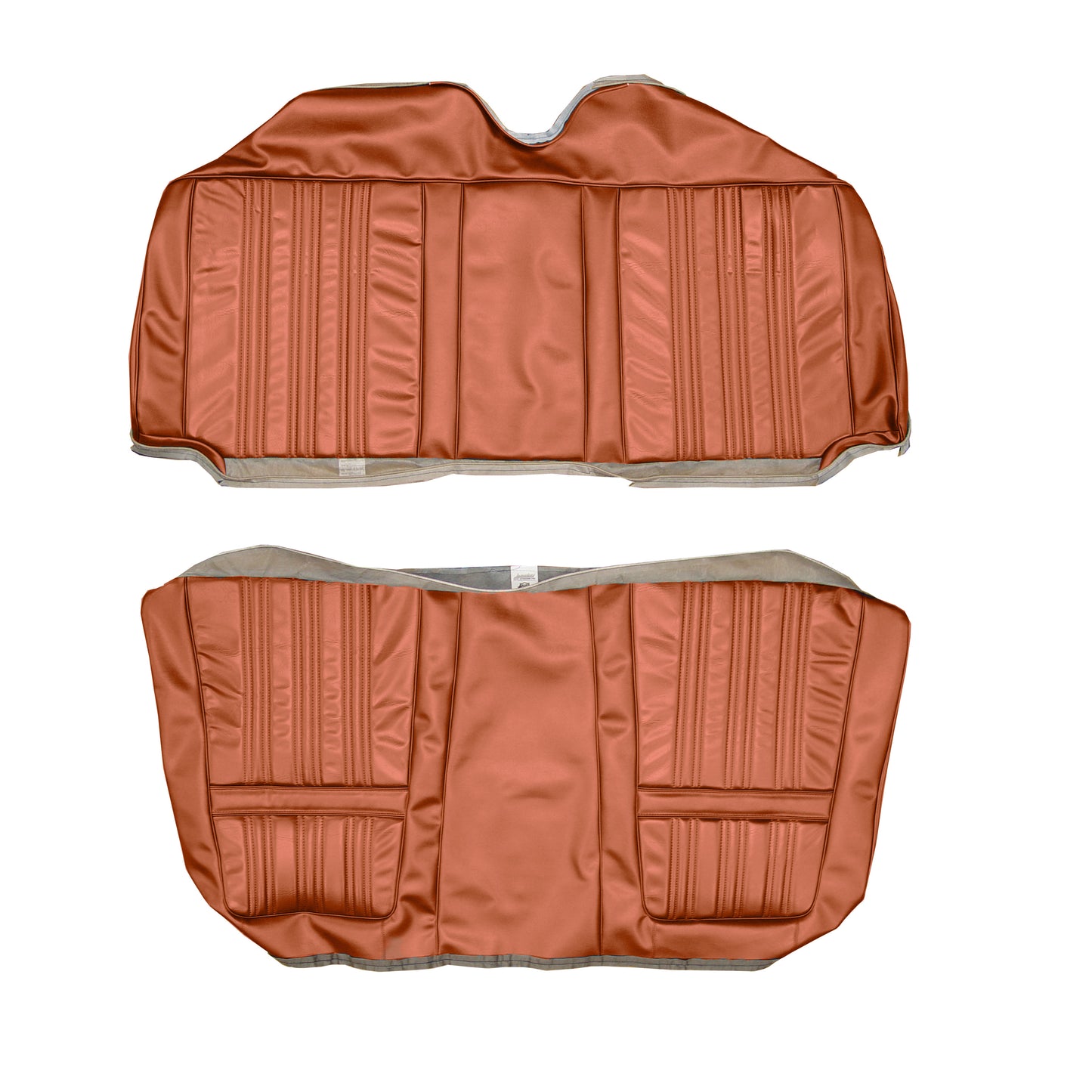 70 CORONET 500/RT/SUPERBEE HTP REAR UPHOLSTERY - BURNT ORANGE