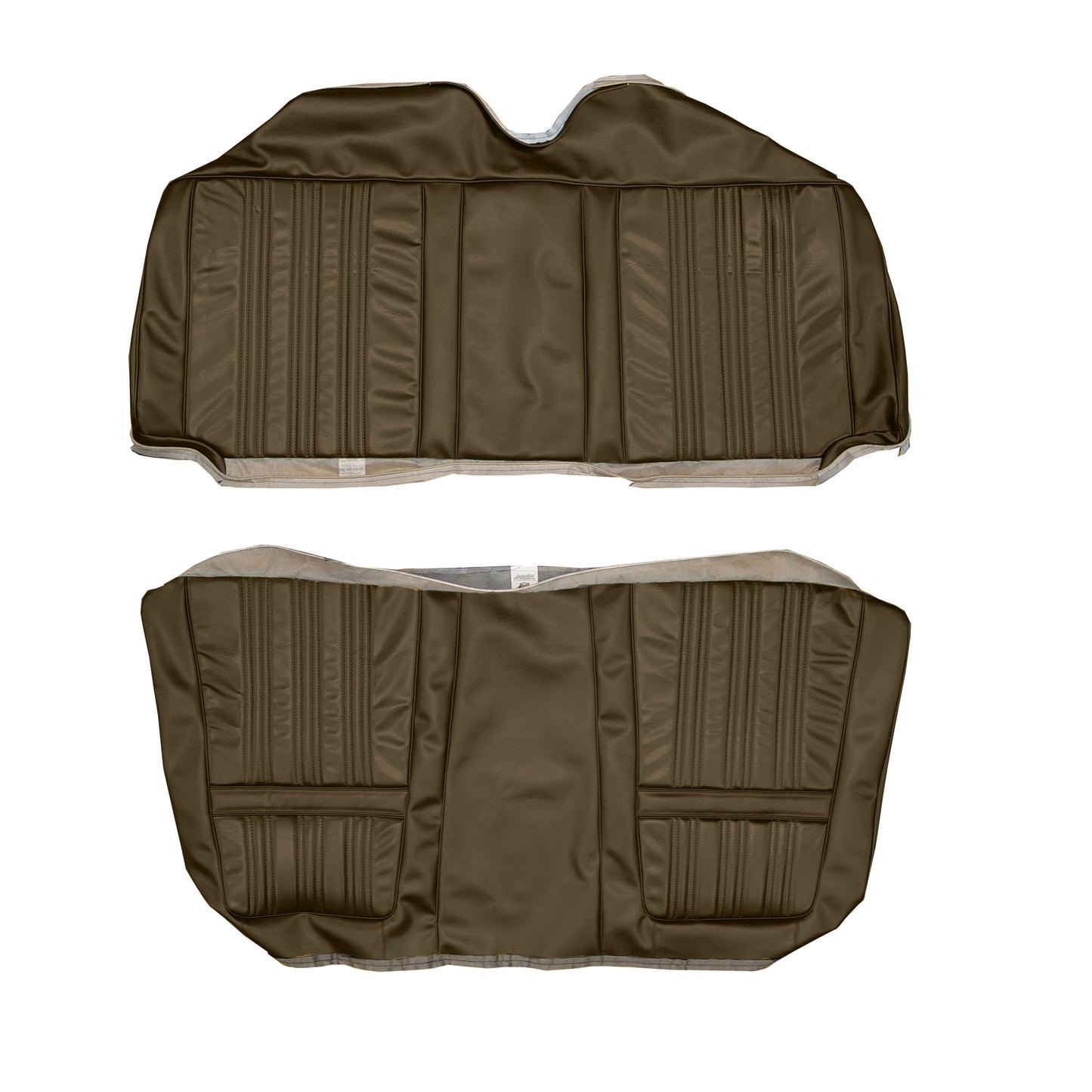 70 CORONET 500/RT/SUPERBEE HTP REAR UPHOLSTERY - BROWN