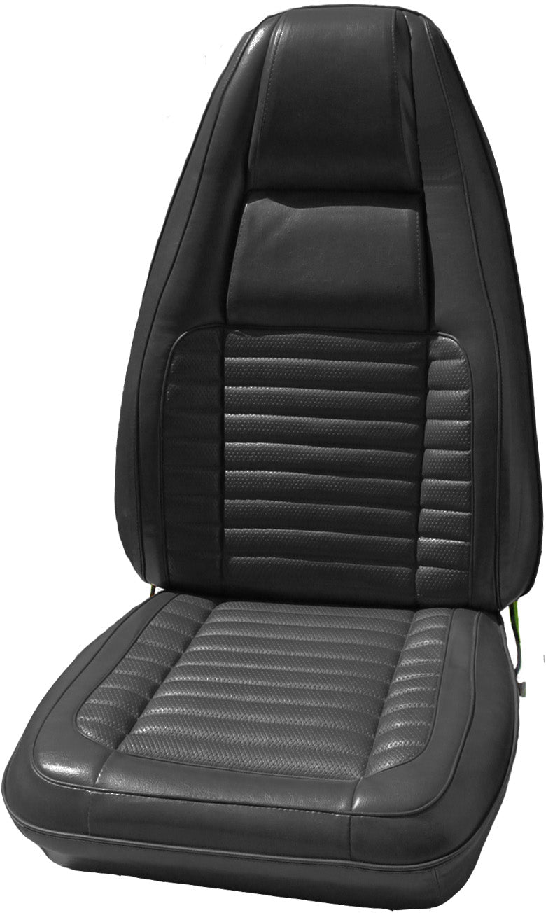 70 CHARGER BUCKET SEAT UPHOLSTERY -  BLACK