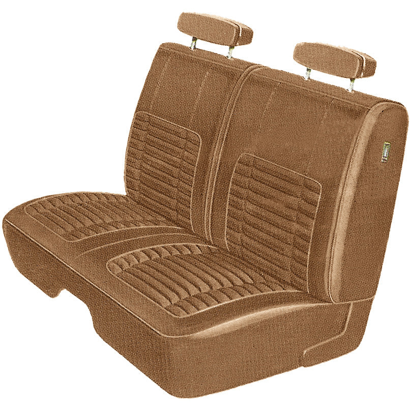70 CHARGER SPLIT BENCH UPHOLSTERY - BROWN