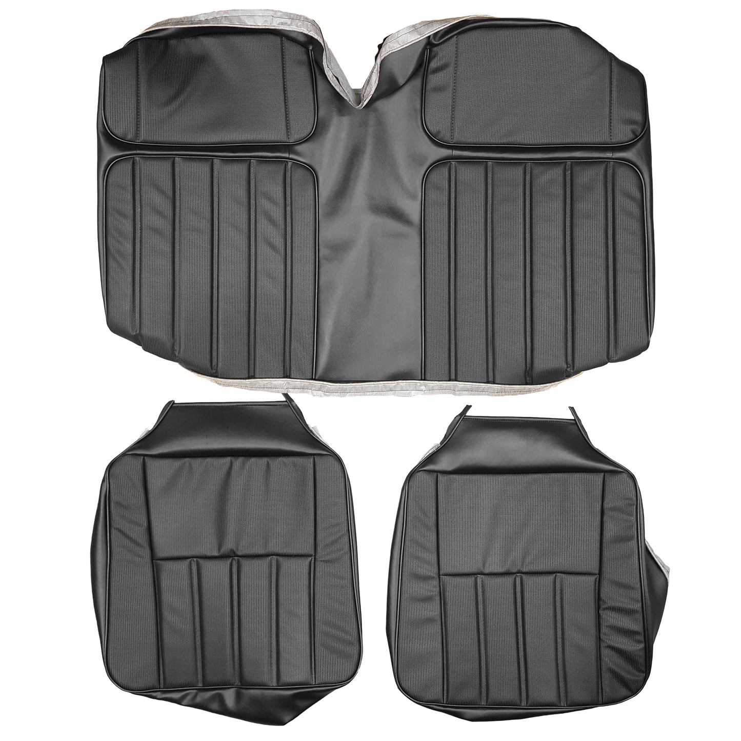 70 CAMARO "DELUXE" HARDTOP REAR UPHOLSTERY - BLACK