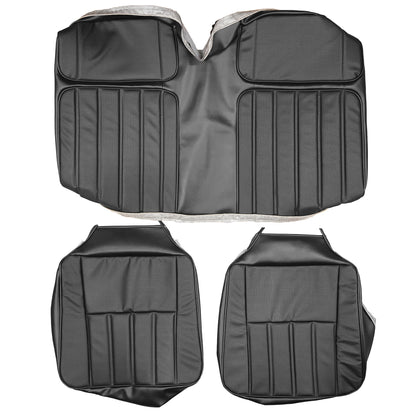 70 CAMARO "DELUXE" HARDTOP REAR UPHOLSTERY - BLACK