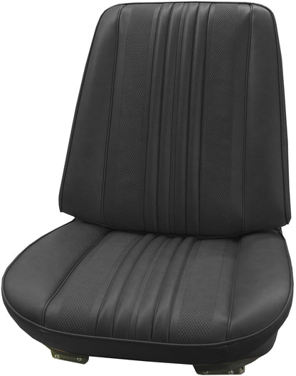 70 CHEVELLE/MALIBU/EL CAMINO BUCKET SEAT UPHOLSTERY - BLACK