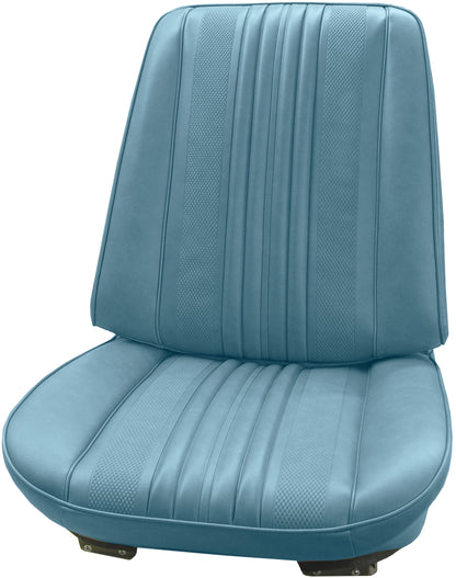 70 CHEVELLE/MALIBU/EL CAMINO BUCKET SEAT UPHOLSTERY - BLUE