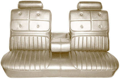 70 CUTLASS SUPREME/442 SPLIT BENCH W/ C.A.R. UPHOLSTERY - PEARL WHITE