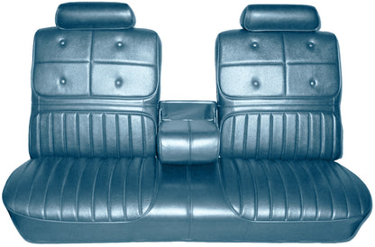 70 CUTLASS SUPREME/442 SPLIT BENCH W/ C.A.R. UPHOLSTERY - BLUE
